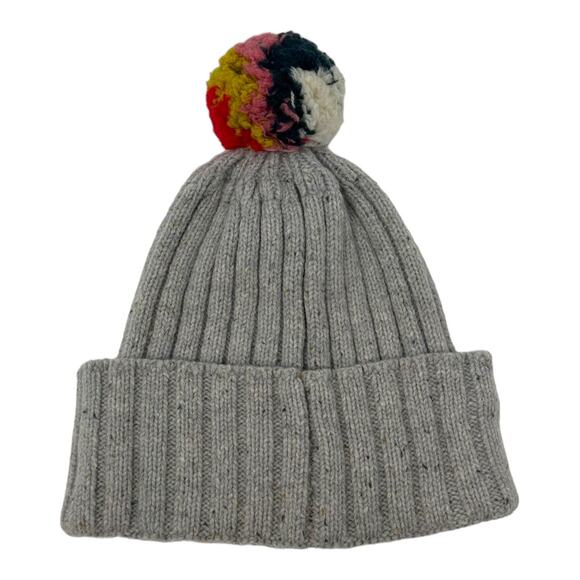 Madewell Multicolor Pom Beanie Gray One Size - Picture 6 of 7